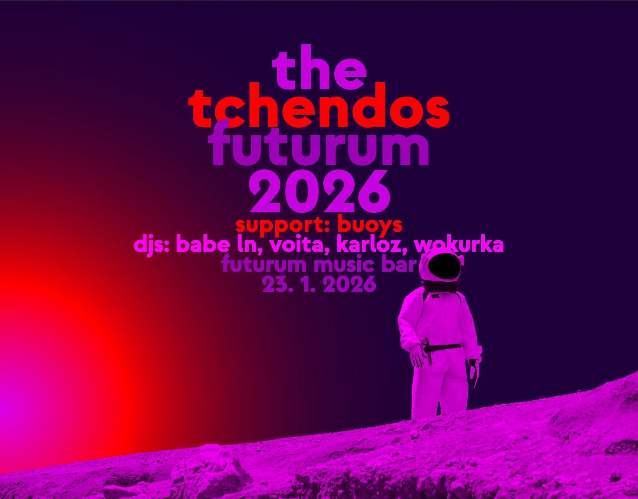 The Tchendos at Futurum music bar – event poster